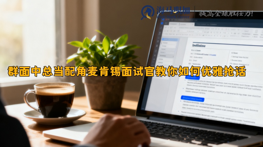 群面中總當配角麥肯錫面試官教你如何優(yōu)雅搶話